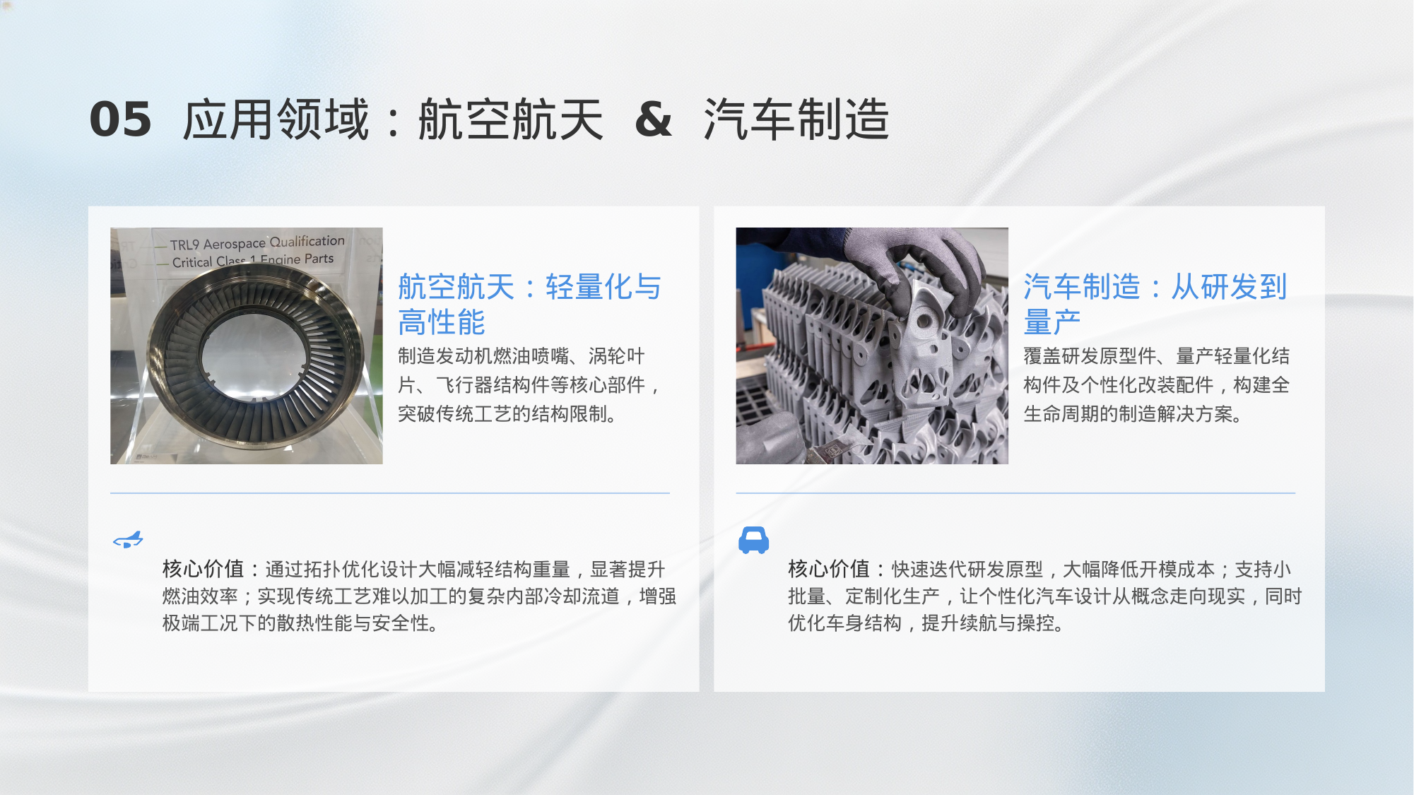 航空航天和汽车